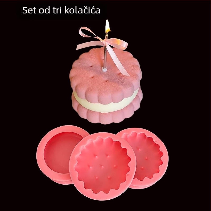 Silikonska okrugla forma za fondant i čokoladu, uzorak životinjskog jacquarda