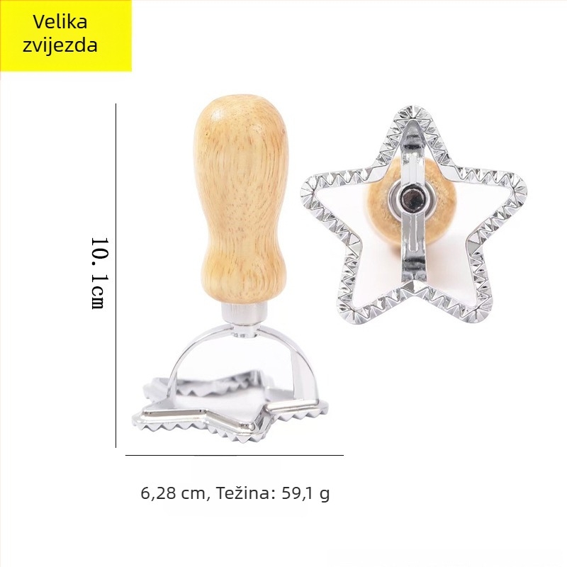 Kalup za kekse od nehrđajućeg čelika, nepravilnog oblika, s reljefnim uzorkom čipke, set
