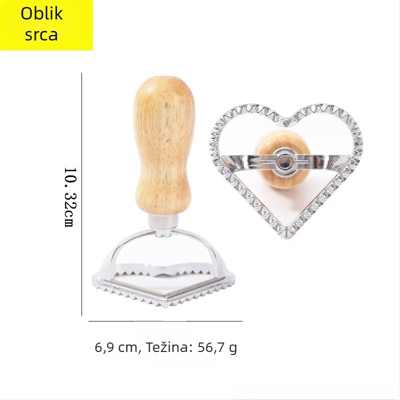 Kalup za kekse od nehrđajućeg čelika, nepravilnog oblika, s reljefnim uzorkom čipke, set