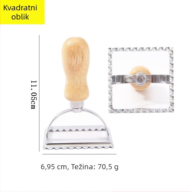 Kalup za kekse od nehrđajućeg čelika, nepravilnog oblika, s reljefnim uzorkom čipke, set