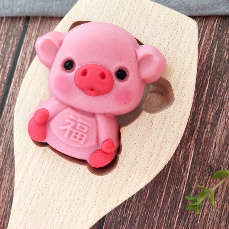 Drvena kalupa za pečenje s nepravilnim oblikom za Moon Cakes, kolače i pareni kruh – reljefna skulptura, samostalno pakiranje 26×12 cm