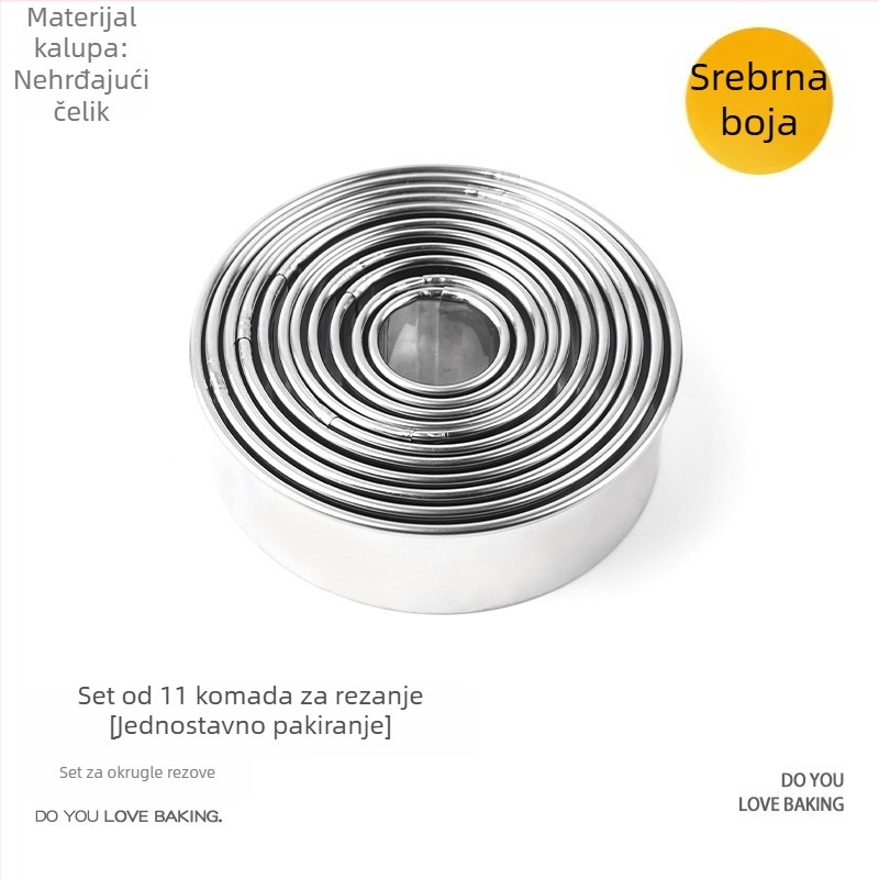 Guyi kružni kalup za mousse i tortu, nehrđajući čelik, kalup za pečenje, moderni minimalistički stil