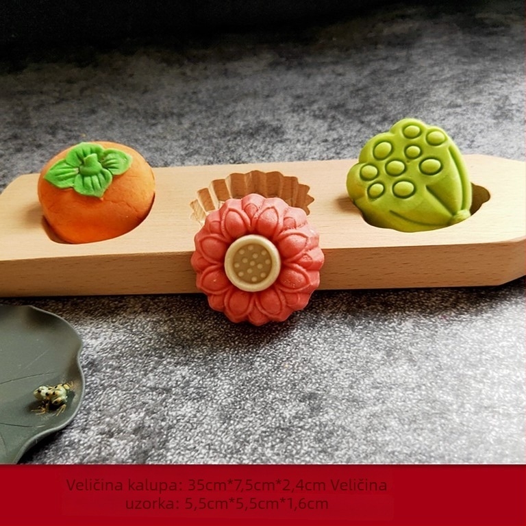 Bukova forma za pečenje, nepravilnog oblika, za DIY pečenje, za mooncake, parena peciva, kolači od mung graha, tikvasti kolač