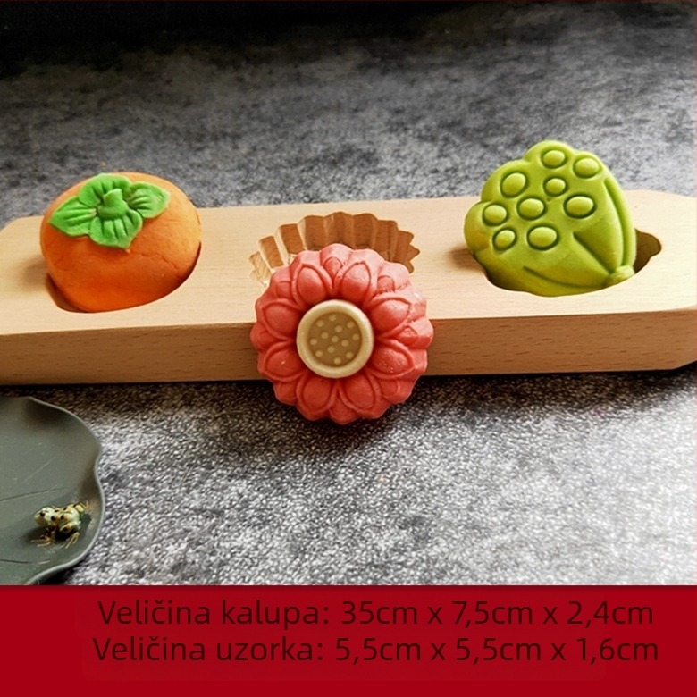 Bukova forma za pečenje, nepravilnog oblika, za DIY pečenje, za mooncake, parena peciva, kolači od mung graha, tikvasti kolač