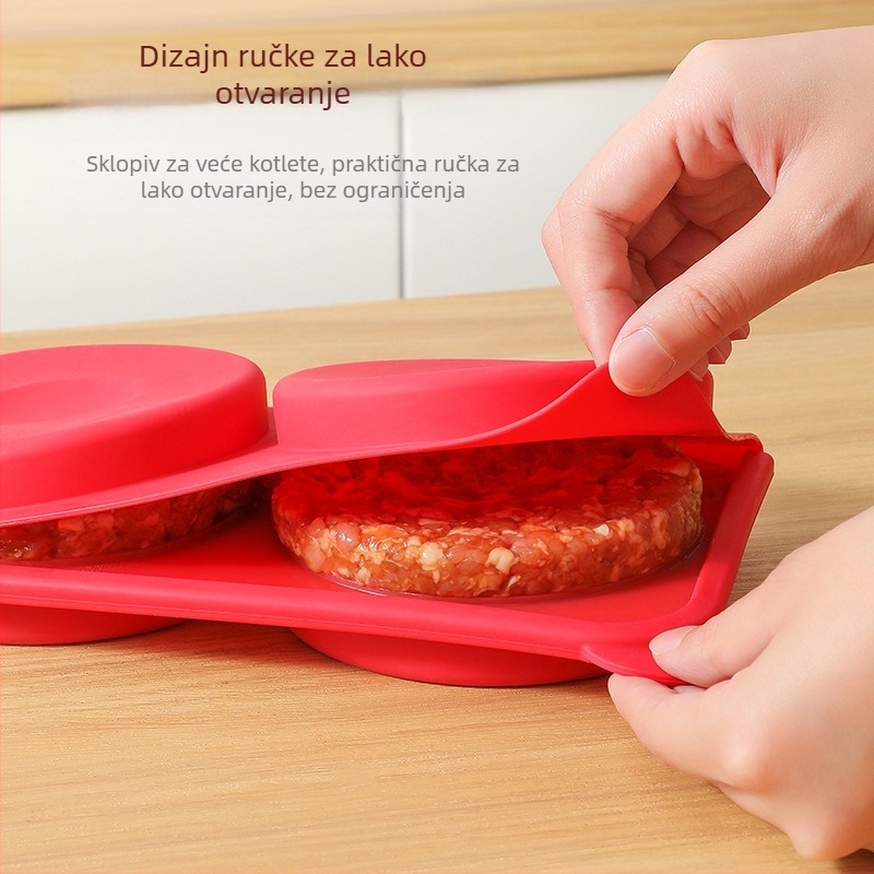 Okrugli silikon kalup za pečenje s četiri utora