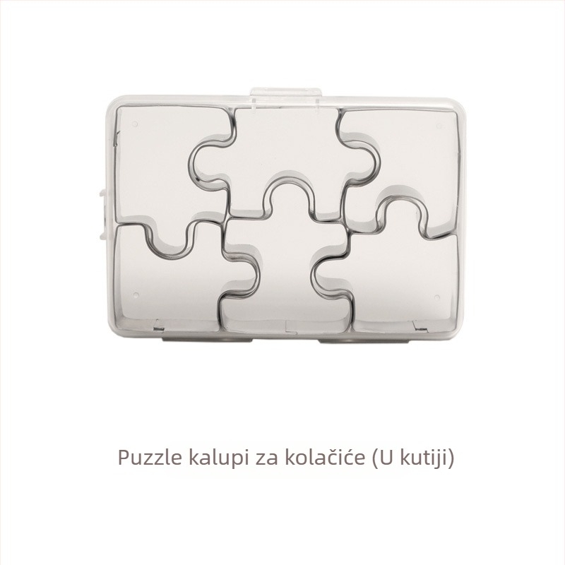 Puzzle kalup za kekse od nehrđajućeg čelika – kućna upotreba, za pečenje