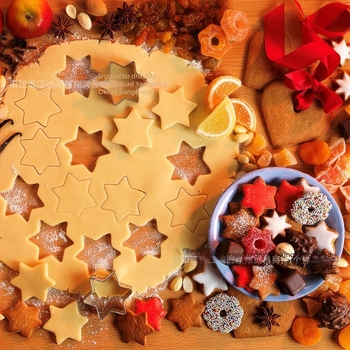 Nehrđajući čelične kalupe za kekse i torte, nepravilni oblici zvijezda-cvijeta-kružnica, set od 20 ili 12 komada, model RD-0007