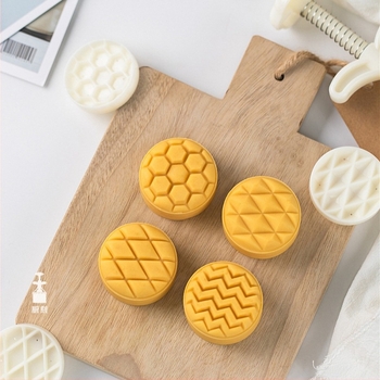 Kalup za tijesto, ABS, okrugli ručni kalup za kolače od breskve, ananasa, mung zrna i mooncake (ABS; Okrugla; Za izradu kolača od breskve, ananasa, mung zrna i mooncake; kineski tradicionalni stil)