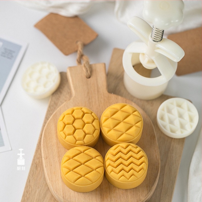 Kalup za tijesto, ABS, okrugli ručni kalup za kolače od breskve, ananasa, mung zrna i mooncake (ABS; Okrugla; Za izradu kolača od breskve, ananasa, mung zrna i mooncake; kineski tradicionalni stil)