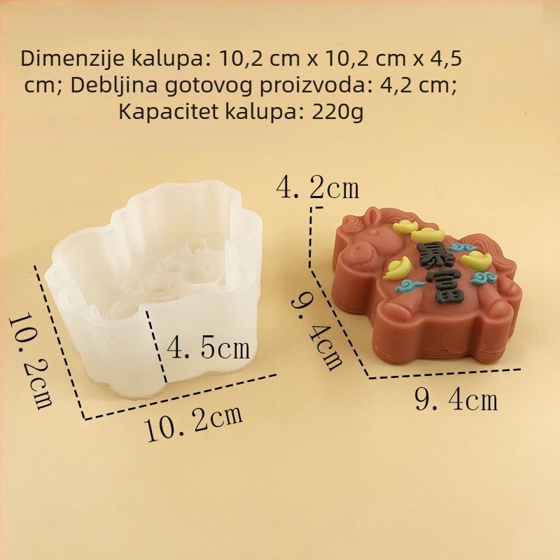 Silikonska kalupa za kolače, nepravilnog oblika, za pečenje, Kod 003