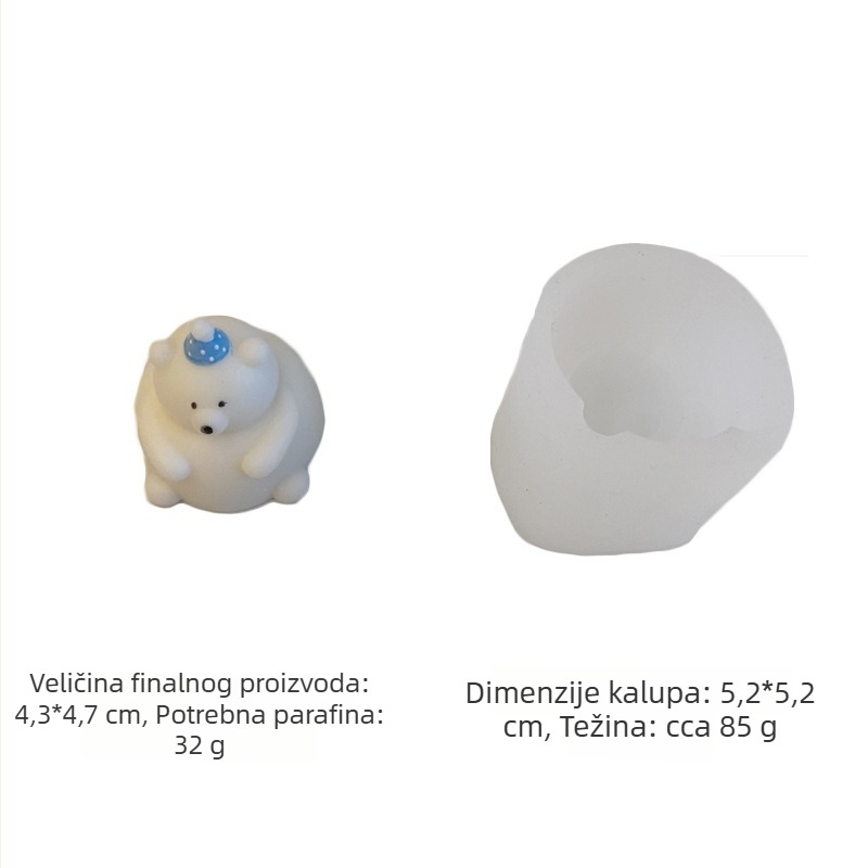 Silikonska forma za pečenje – nepravilni oblik, moderni minimalistički stil, materijal: silikon