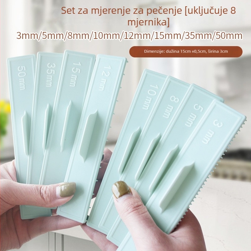 Ravnalo za debljinu dna keksa, nivelator za glazuru i mjerač pečenja | Baking Mould Factory