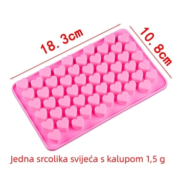 Silikonski kalup za pečenje u obliku srca, za čokoladu i slastice, moderni minimalistički stil