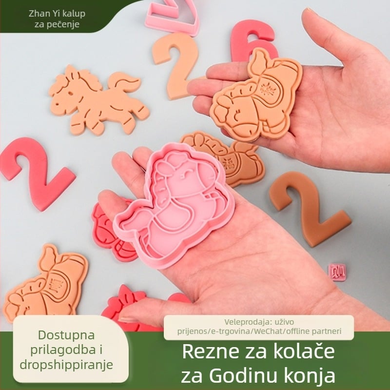 3D PLA kalup za kekse s nepravilnim oblikom za roditelje i djecu