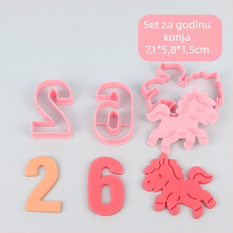 3D PLA kalup za kekse s nepravilnim oblikom za roditelje i djecu