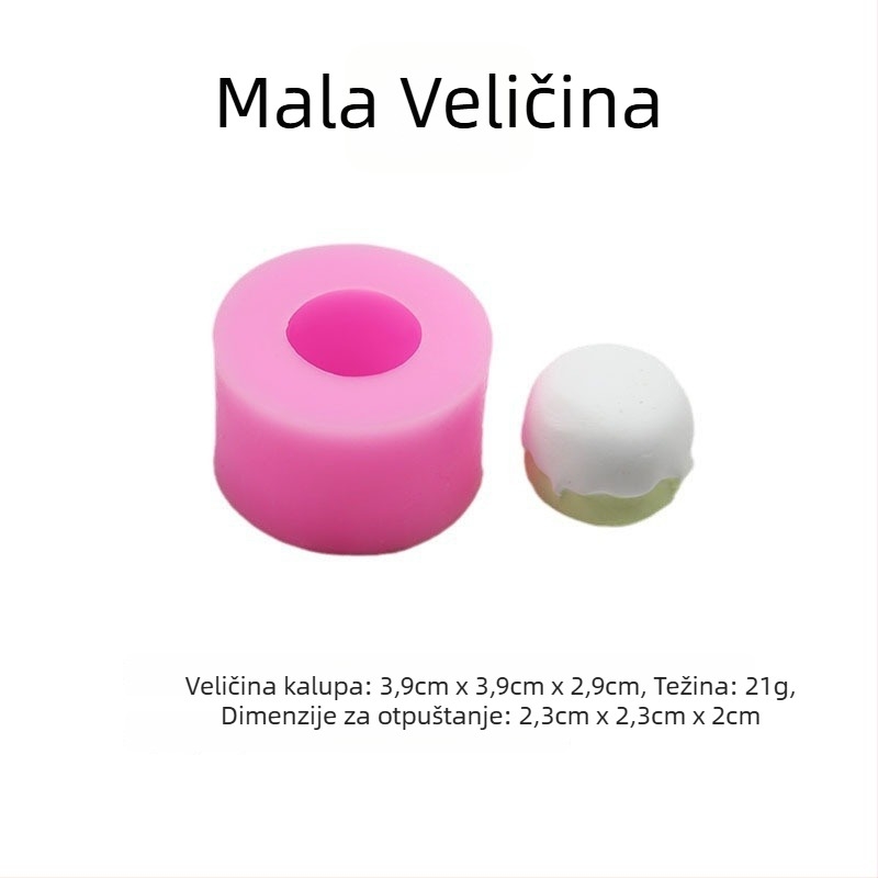 Kružna silikonska kalup za kolače i sufle, šablona za stiskanje čokolade i fondanta, DIY