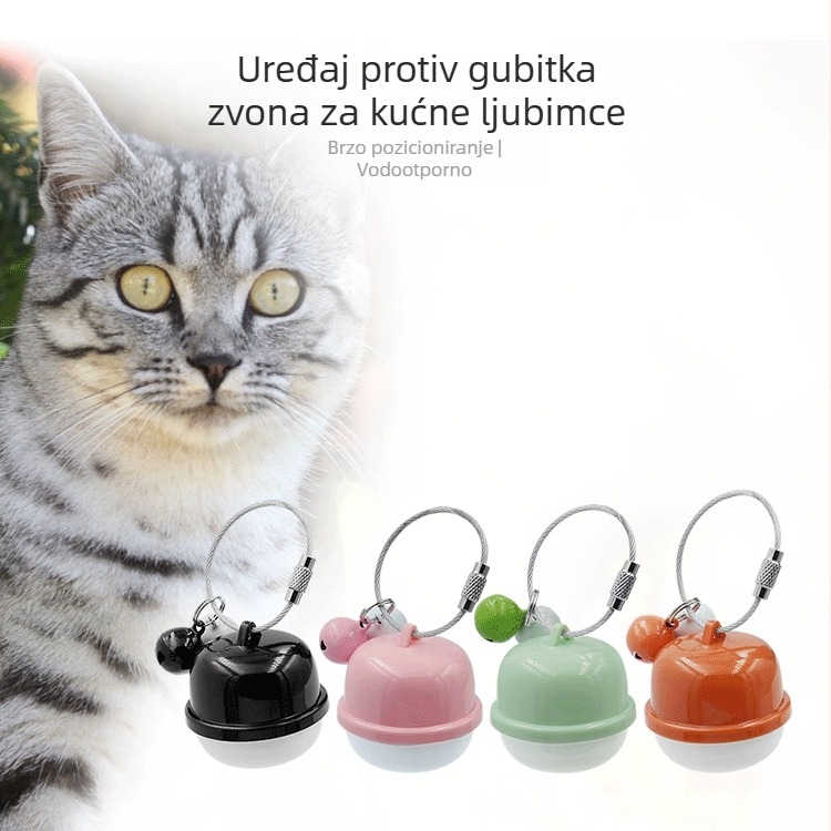 Beidou GPS locator za kućne ljubimce — kaiš za mačke i pse, dvostrana platforma, dvostruki način, preciznost 5 m, trajanje baterije 168 h, vodootporno, keramička antena