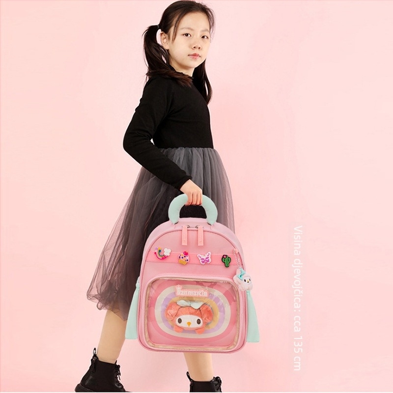 Dječji ruksak za vrtić sa motivom životinja, od najlona, vodootporan, zakrivljene naramenice, pogodan za školu