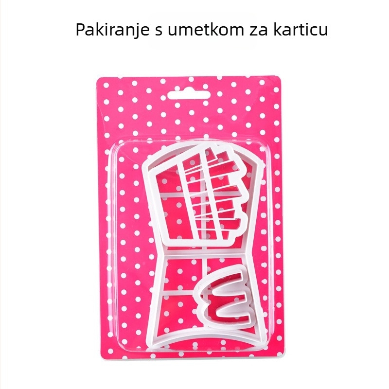 Set od tri kalupa za pečenje od PP, nepravilnog oblika, OPP pakiranje
