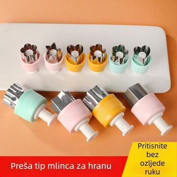 Nehrđajući čelični kalup u obliku leptira za kekse – za dječju hranu i rezanje voća i povrća