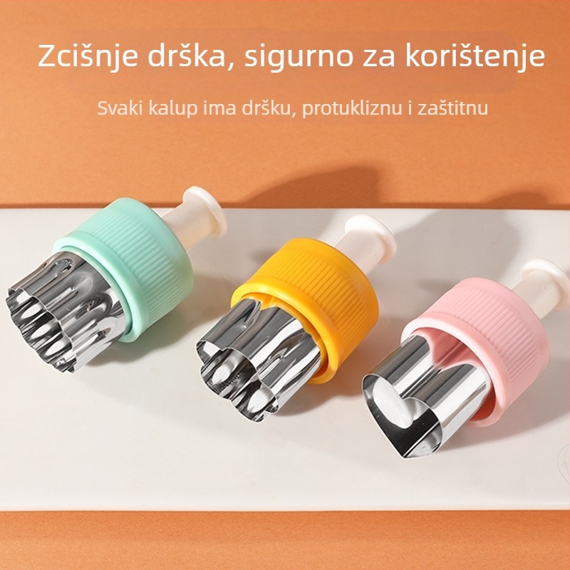 Nehrđajući čelični kalup u obliku leptira za kekse – za dječju hranu i rezanje voća i povrća