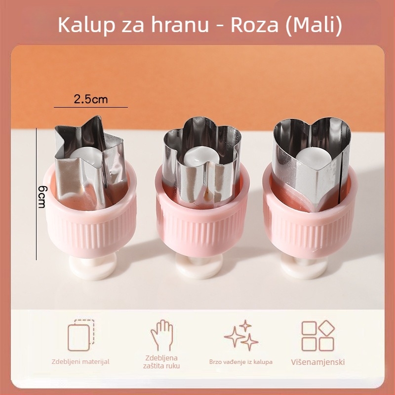 Nehrđajući čelični kalup u obliku leptira za kekse – za dječju hranu i rezanje voća i povrća