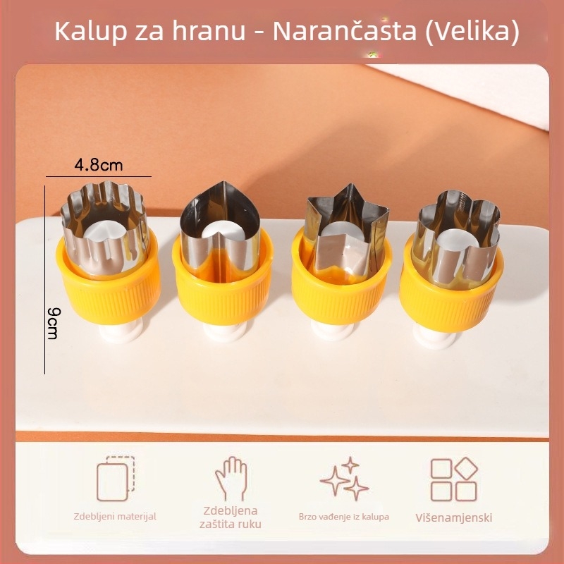 Nehrđajući čelični kalup u obliku leptira za kekse – za dječju hranu i rezanje voća i povrća