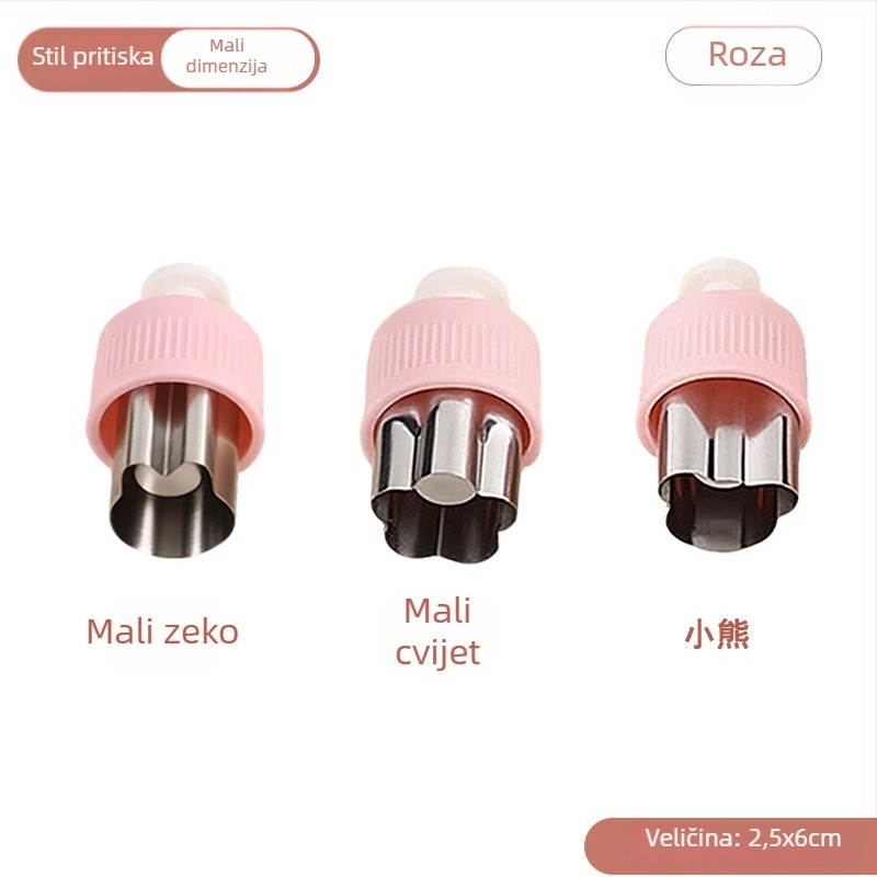 Nehrđajući čelični kalup u obliku leptira za kekse – za dječju hranu i rezanje voća i povrća