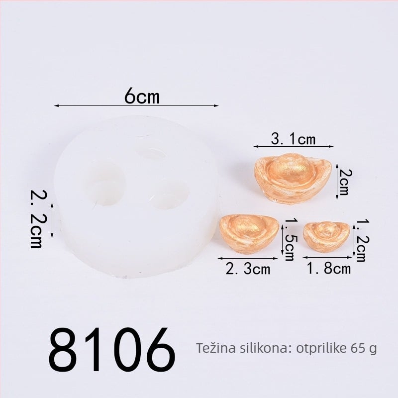 Silikonska forma za tortu – pravokutnog oblika, za fondant, ukrašavanje torti, modeliranje gline, čokoladu i kekse