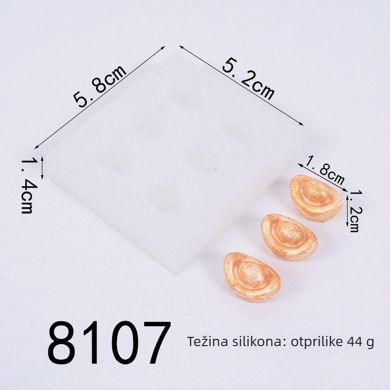 Silikonska forma za tortu – pravokutnog oblika, za fondant, ukrašavanje torti, modeliranje gline, čokoladu i kekse