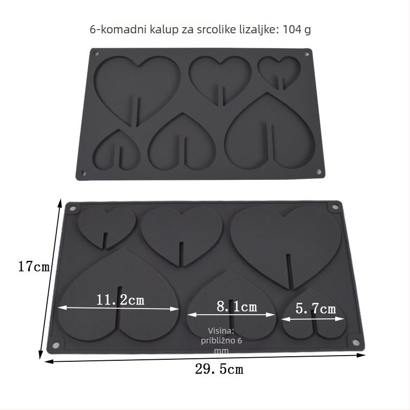 Silikonska kalup u obliku suncokreta za lizalice, čokoladu i kolače – set od 3 komada