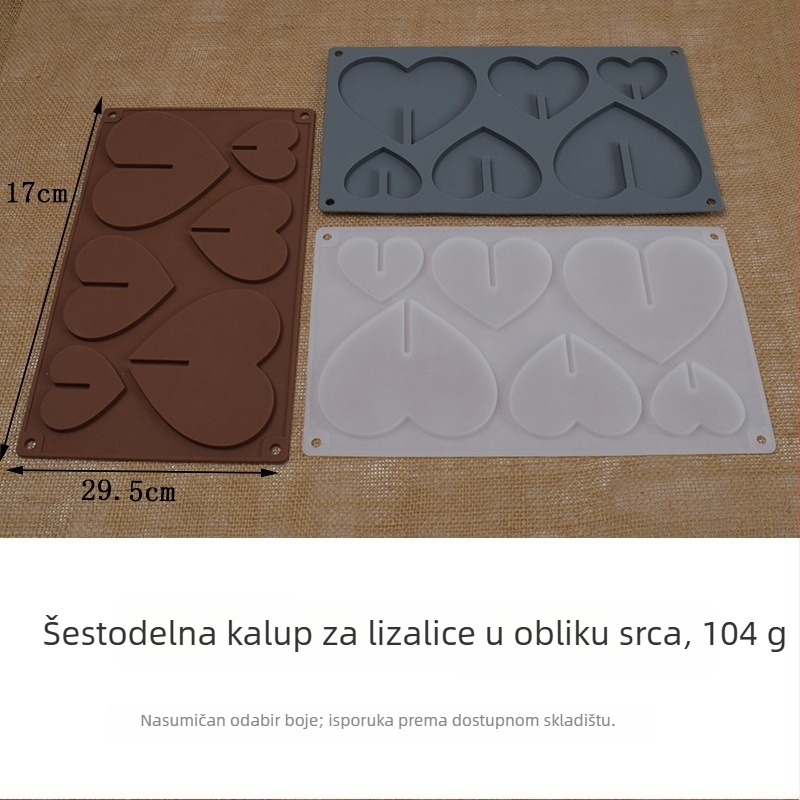 Silikonska kalup u obliku suncokreta za lizalice, čokoladu i kolače – set od 3 komada