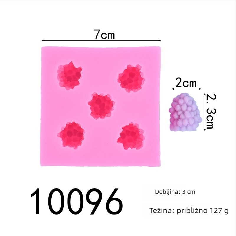 Silikonska kalupa za tortu - pravokutna, nepravilnog dizajna, za fondant i ukrašavanje čokoladom
