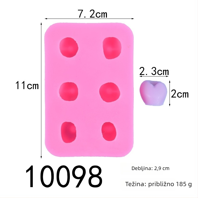 Silikonska kalupa za tortu - pravokutna, nepravilnog dizajna, za fondant i ukrašavanje čokoladom