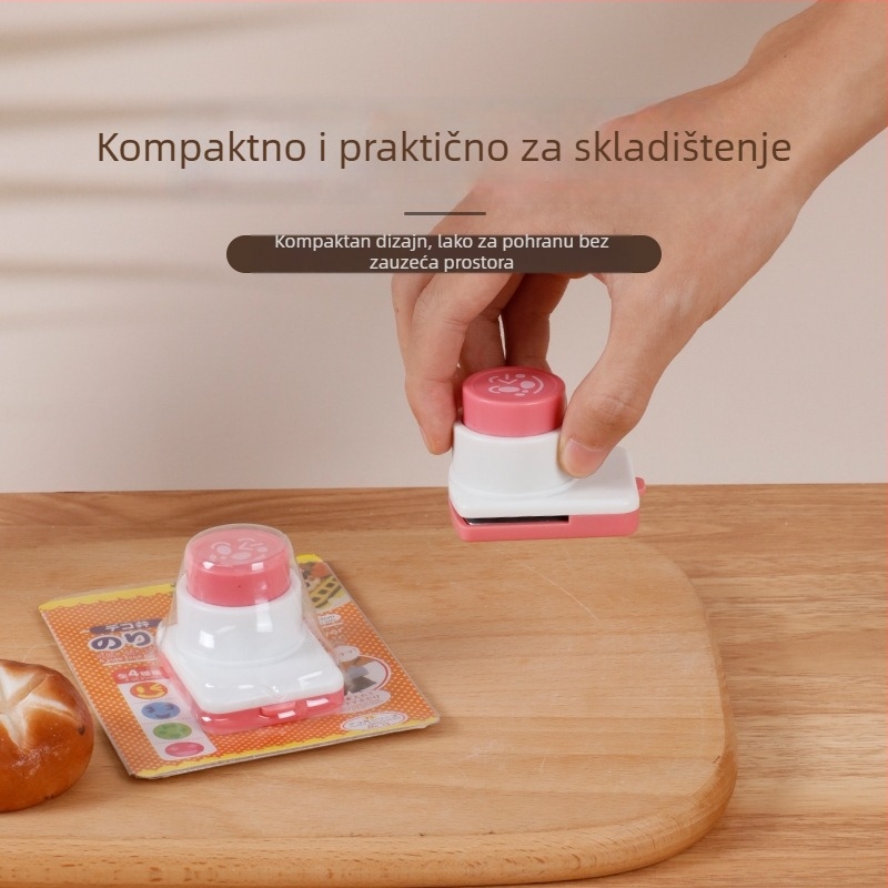 Kalup za embossiranje rižinih kuglica s dizajnom nasmiješenog lica od morske alge — Brand Star couplet — DIY alat za bento — Zabavan stil