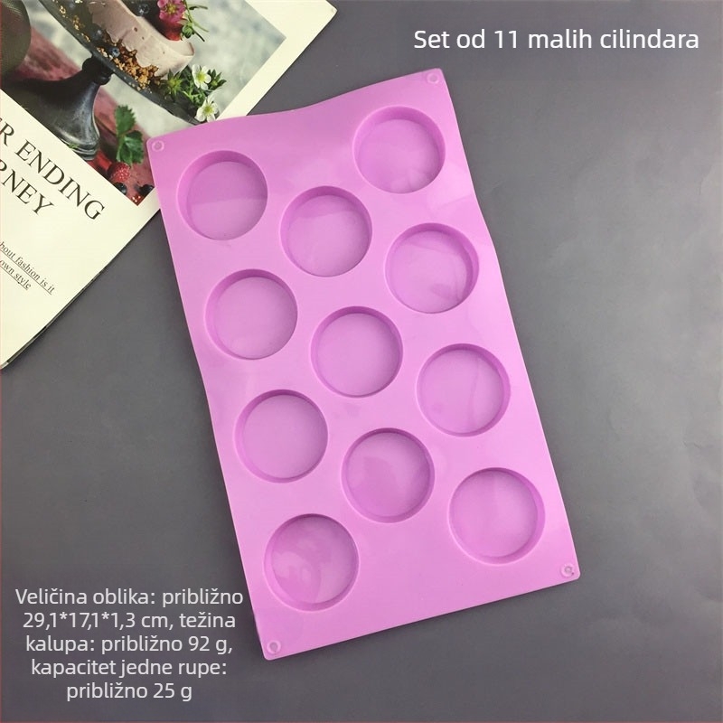 Silikonska kalupa za sapun i deserte, nepravilnog oblika, kalupa za pečenje/kolace, pogodna za DIY sapun, puding, mousse, sladoled, gips