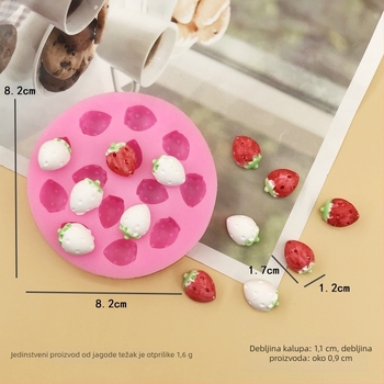 Silikonski kalup za kolače, nepravilnog oblika, za pečenje — crtani DIY stil