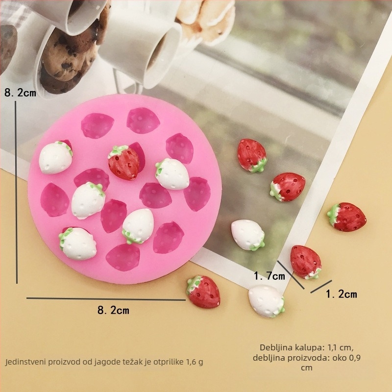 Silikonski kalup za kolače, nepravilnog oblika, za pečenje — crtani DIY stil