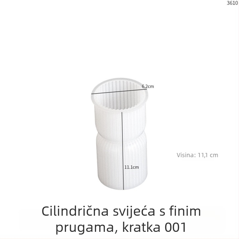 Silikonska kalupa za kolače, cilindrični geometrijski dizajn za DIY, brend Poppy