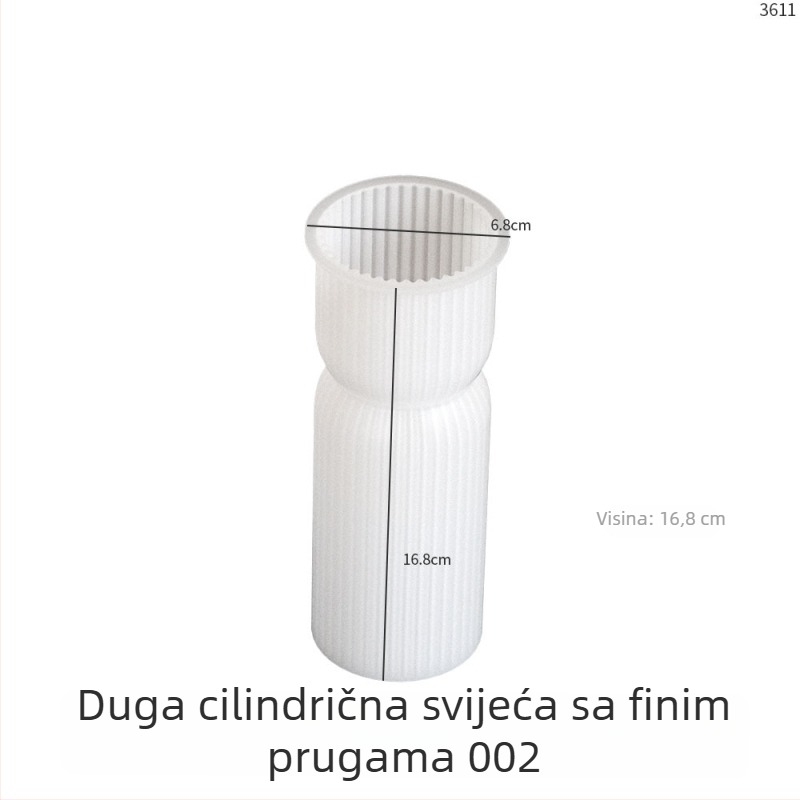 Silikonska kalupa za kolače, cilindrični geometrijski dizajn za DIY, brend Poppy