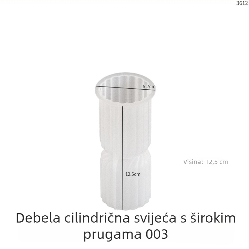 Silikonska kalupa za kolače, cilindrični geometrijski dizajn za DIY, brend Poppy