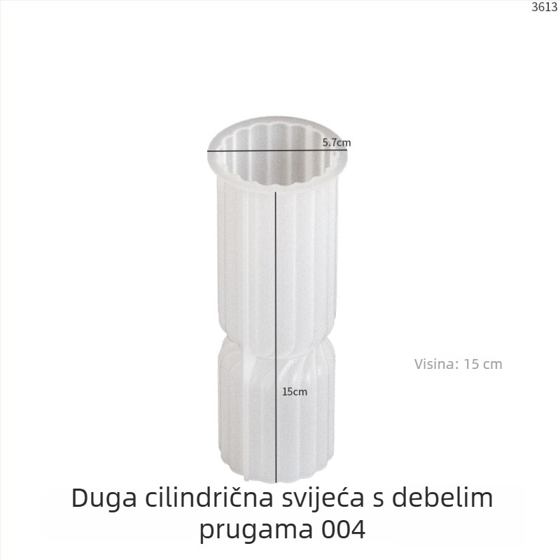 Silikonska kalupa za kolače, cilindrični geometrijski dizajn za DIY, brend Poppy