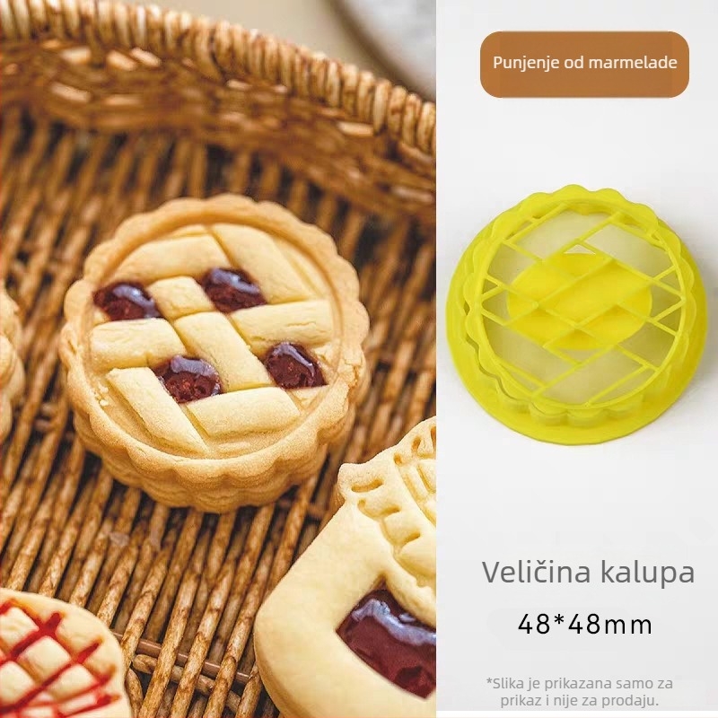 Kalup za kekse s nepravilnim oblikom, crtani dizajn, PLA materijal, alat za reljefno otiskivanje za pečenje