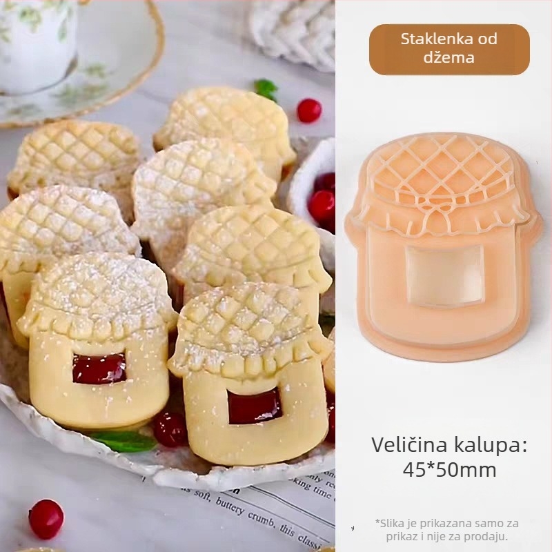 Kalup za kekse s nepravilnim oblikom, crtani dizajn, PLA materijal, alat za reljefno otiskivanje za pečenje