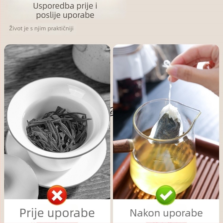 Vrećice za čaj od netkanog materijala, jednokratne vrećice za začine, vrećice za kuhanje čaja i cijeđenje juhe, gaze filtre vrećice