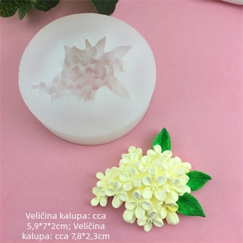 Silikonska forma za čokoladu s motivima cvijeća šljive, breskve, osmantus i lavanda za pečenje