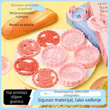 Kalup za kekse s nepravilnim oblikom, plastični presni kalup s crtić dizajnom, DIY alat za pečenje, lansiranje 29-11-2025