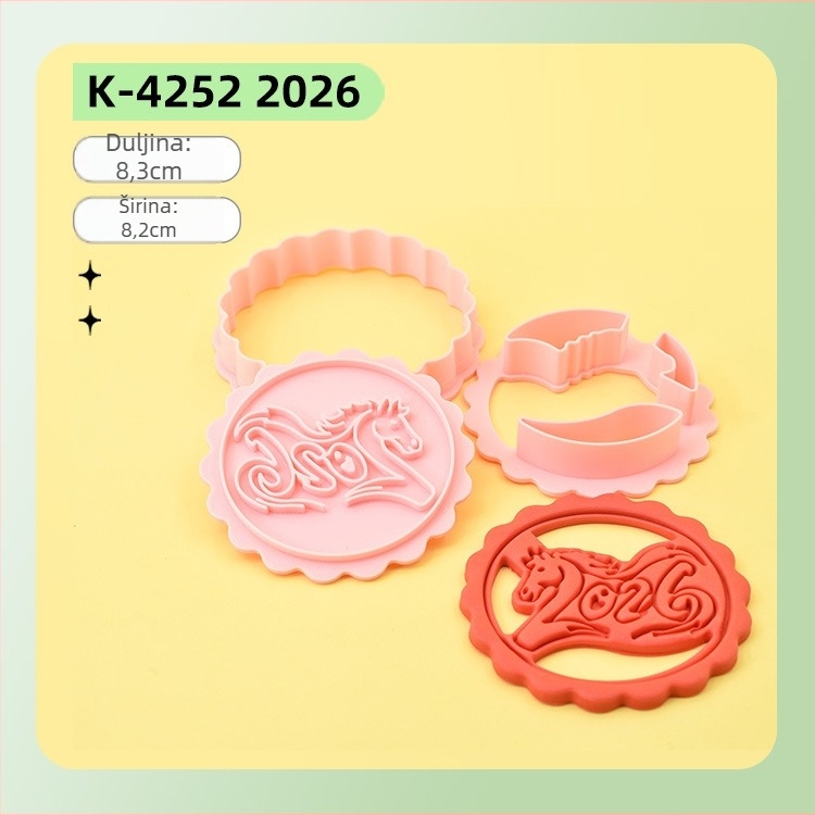 Kalup za kekse s nepravilnim oblikom, plastični presni kalup s crtić dizajnom, DIY alat za pečenje, lansiranje 29-11-2025