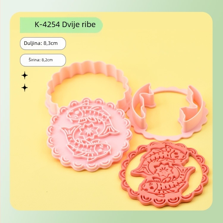 Kalup za kekse s nepravilnim oblikom, plastični presni kalup s crtić dizajnom, DIY alat za pečenje, lansiranje 29-11-2025