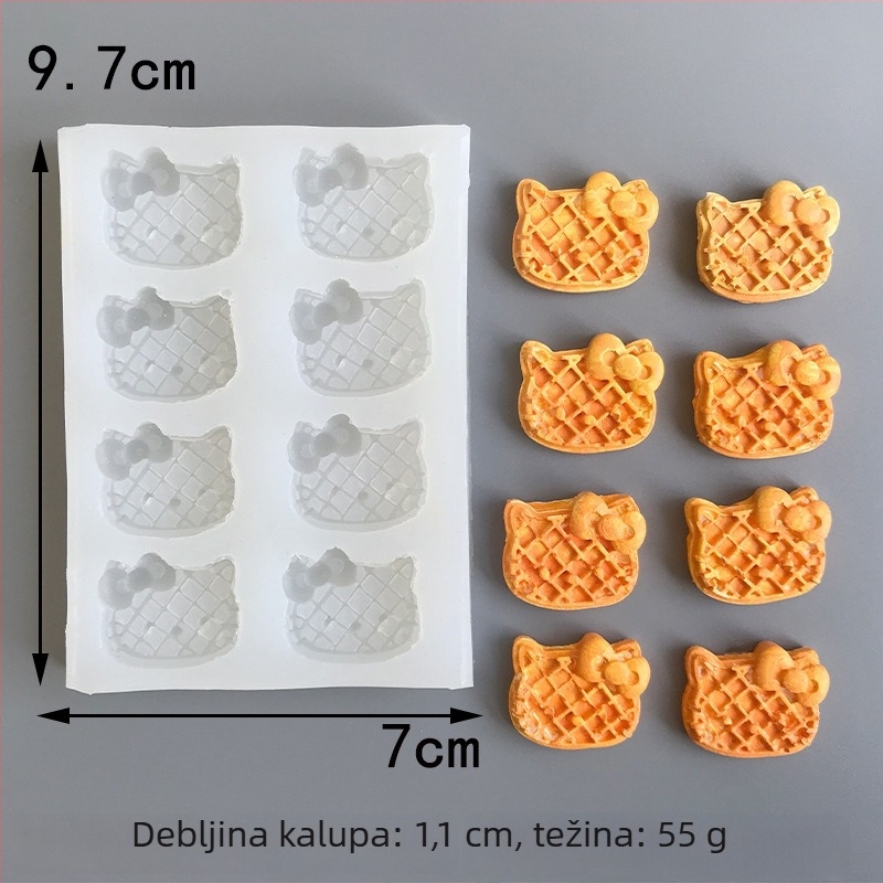Silikonski kružni kalup za pečenje za mini modele hrane